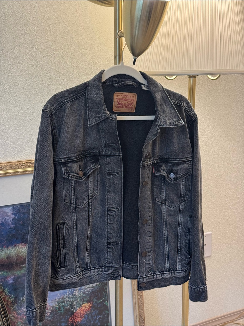 Levi's Black Washed Denim Jacket